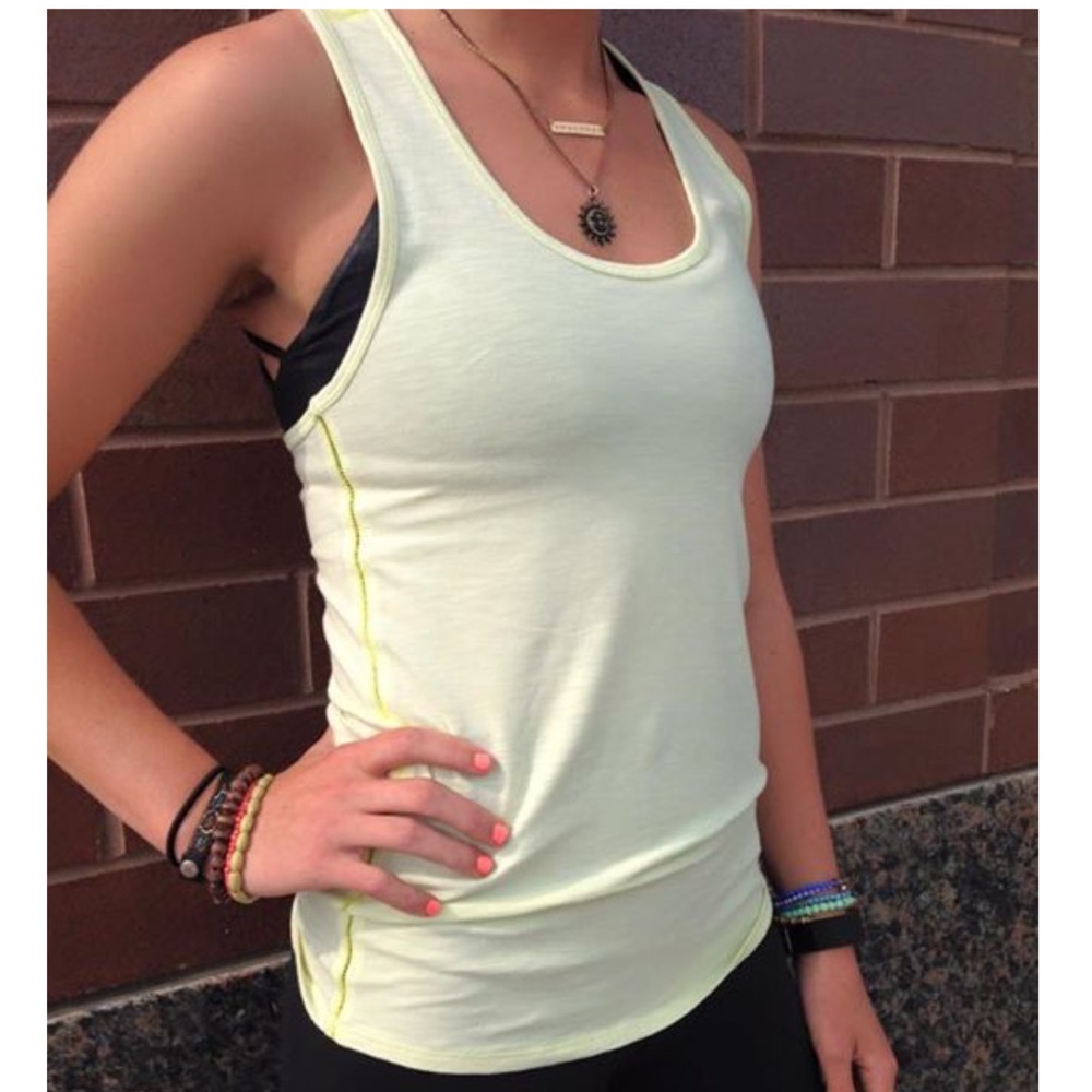 Lululemon superb tank in yellow